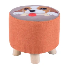 Модный креативный деревянный домашний небольшой табурет, детская скамейка, для гостиной, спальни, для смены обуви, тканевый стул для сидения, Pier Sto