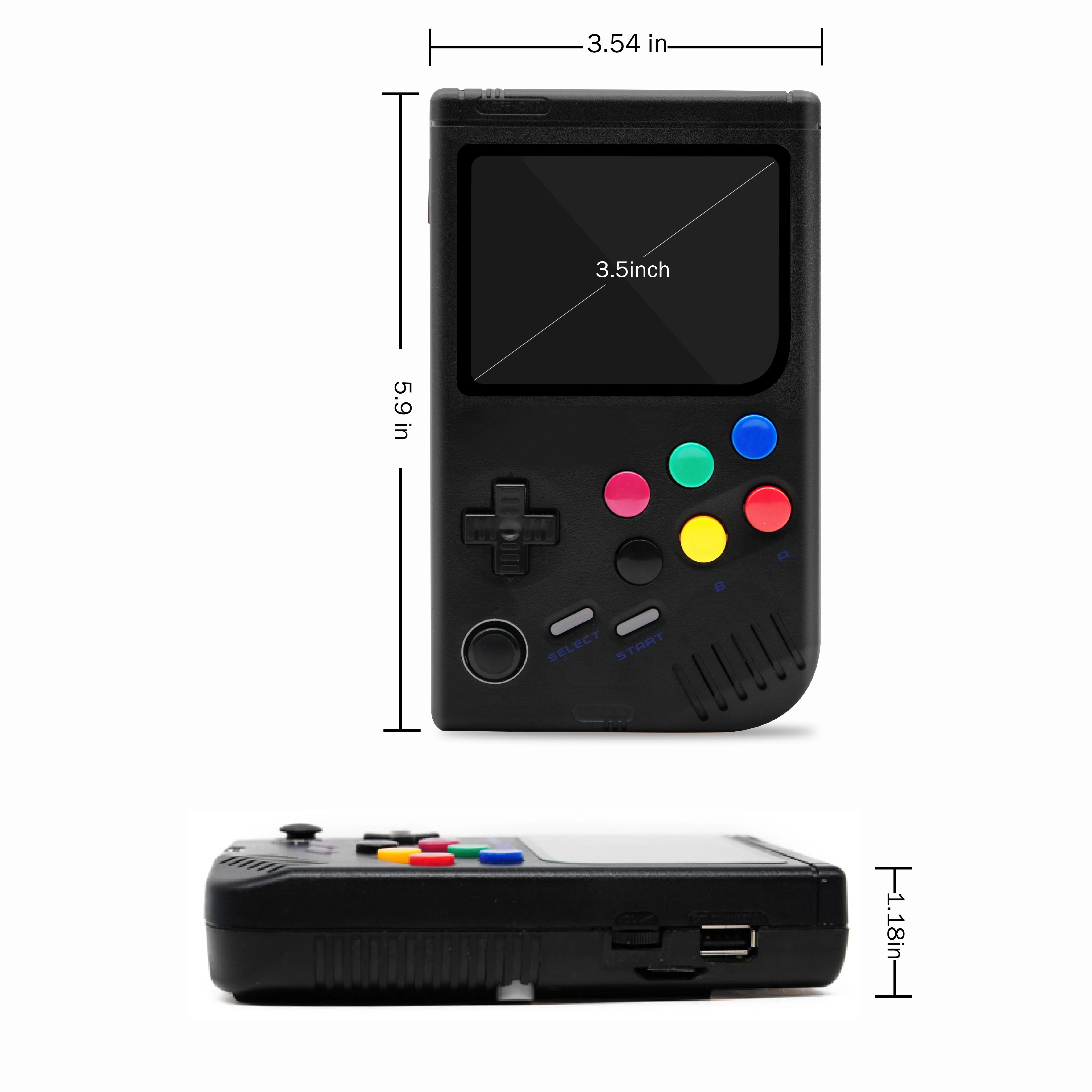  Dikdoctor LCL-Pi consola de videojuegos Retro Raspberry Pi boy 3B juego de mano con pantalla IPS de