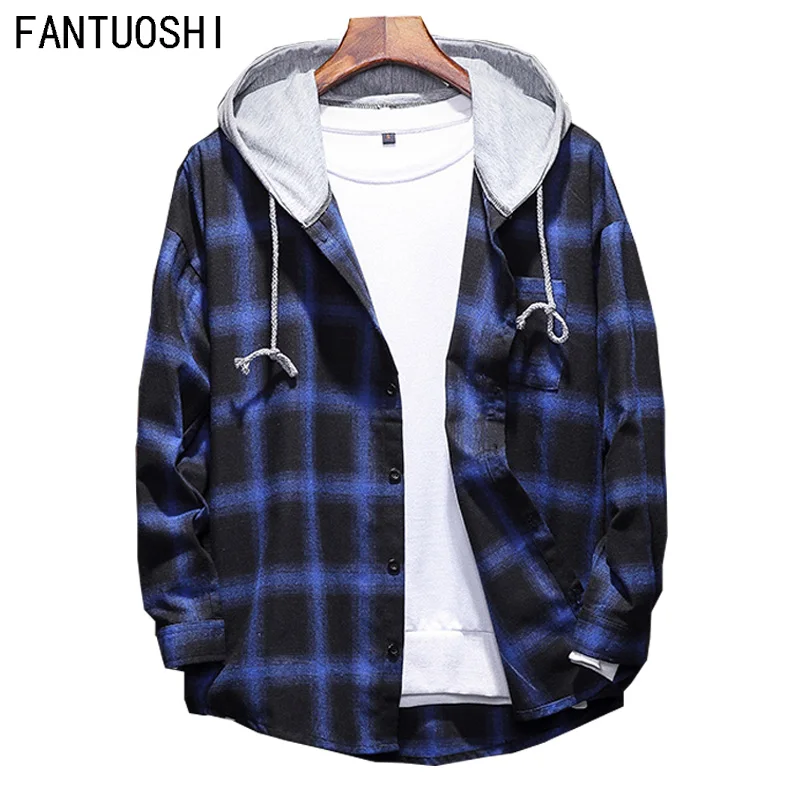 camisa con capucha hombre
