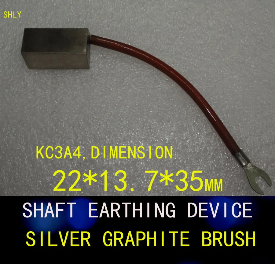 

MEIMRSHLY Shaft Earthing Device Silver Graphite Brush KC3A4 Dimension:W-22MM X L35MM,Thickness-13.7MM