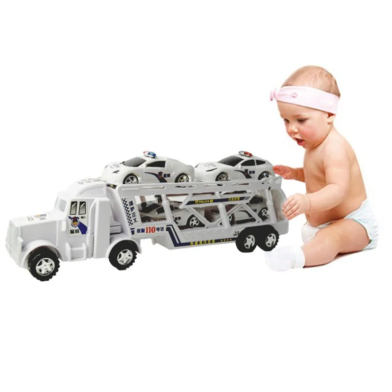1Set-Super-Cool-Plastic-Trailer-Mini-Flatbed-Trailer-Truck-Police-Model-Car-Toy-For-Children-Baby-Sliding-Toys-TY0155 (2)