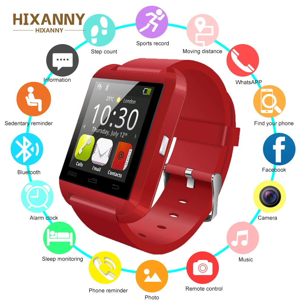 U8 2019 Новое поступление Bluetooth Смарт часы здоровье ритм для iOS iPhone samsung sony huawei Xiaomi Andr