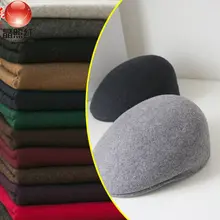 Spring and autumn thin woollen wool blended plain flannel wool wool fabric fabric 1m photochromic wool fabric