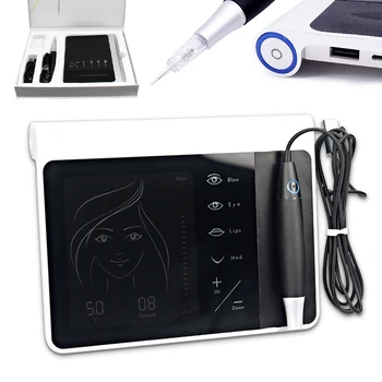 

2018 new dermographe maquillage permanent makeup machine tattoo needle pen tattoo kit tattoo gun Liberty digital tattoo machine