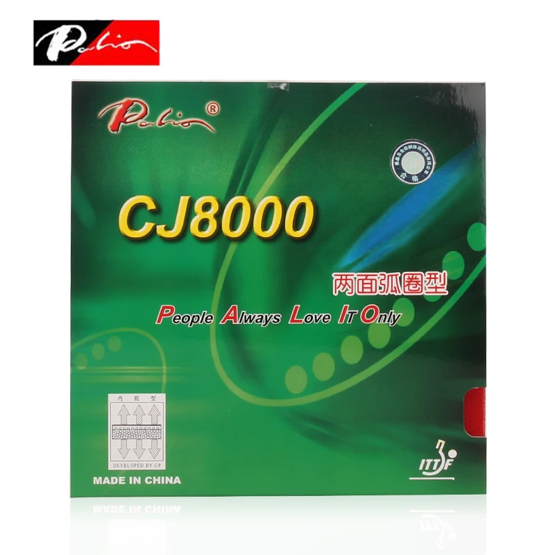 2 шт Palio Cj8000 петля с быстрой атакой пипсов-в настольном теннисе/Pingpong резиновый с губкой(h36-38) Raquete De Ping Pong