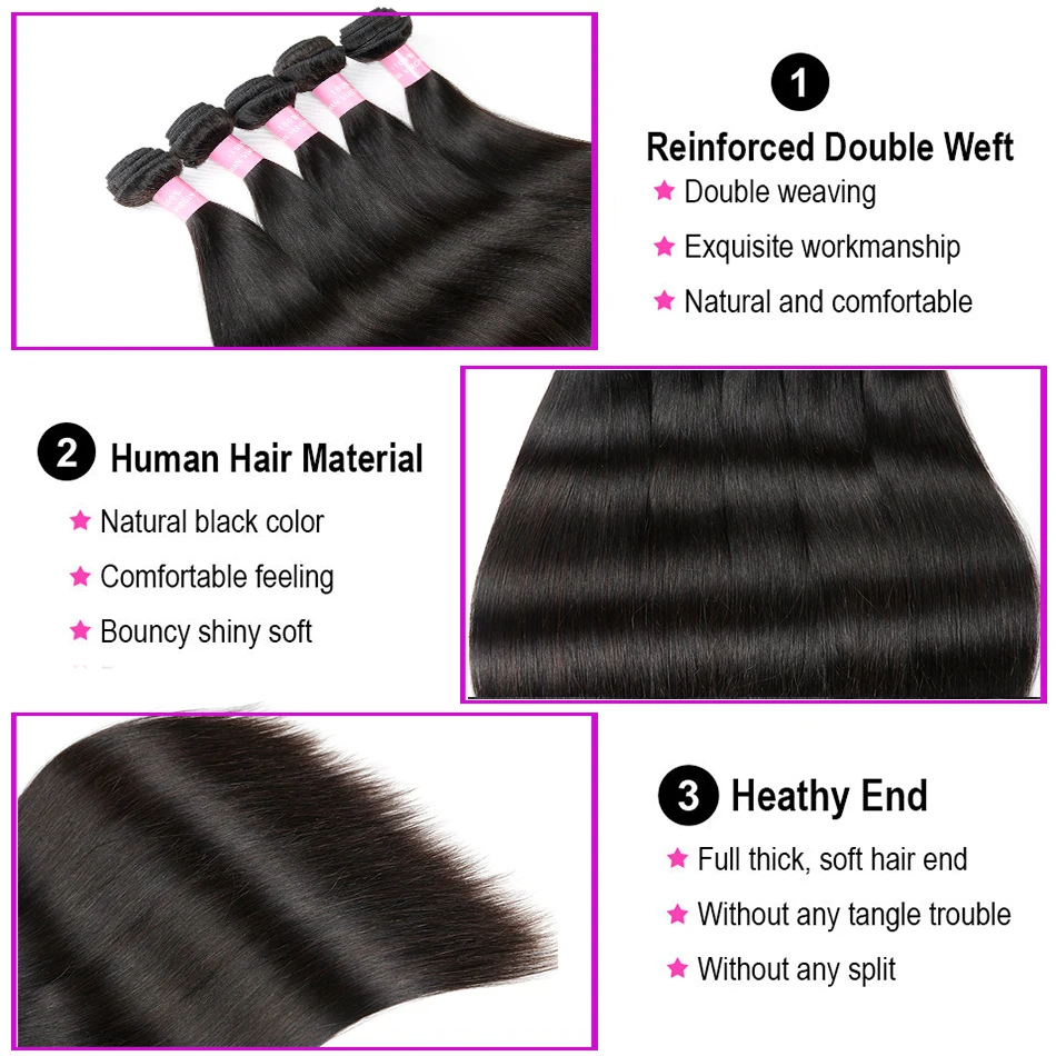 Peruvian Straight Hair Bundles With Frontal Miss Cara 100% Remy Human Hair 2/3/4 Bundles With Closure 13*4 Frontal With Bundles Peruvian Straight Hair Bundles With Frontal Miss Cara 100% Remy Human Hair 2/3/4 Bundles With Closure 13*4 Frontal With Bundles
