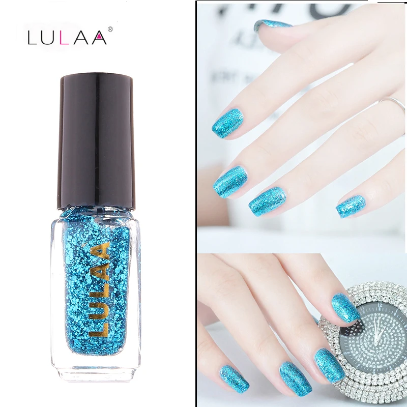 

Lulaa 6ml Nail Polish Gorgeous 12-Colors Nail Gel Polish Metal Sequins Varnish Semi-permanent Gel Immersion Nail Polish