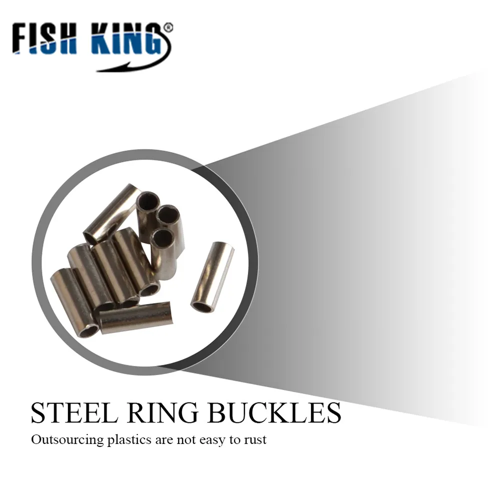 Рыболовная леска FISH KING 60LB 120LB 10 м с нейлоновым покрытием трос из