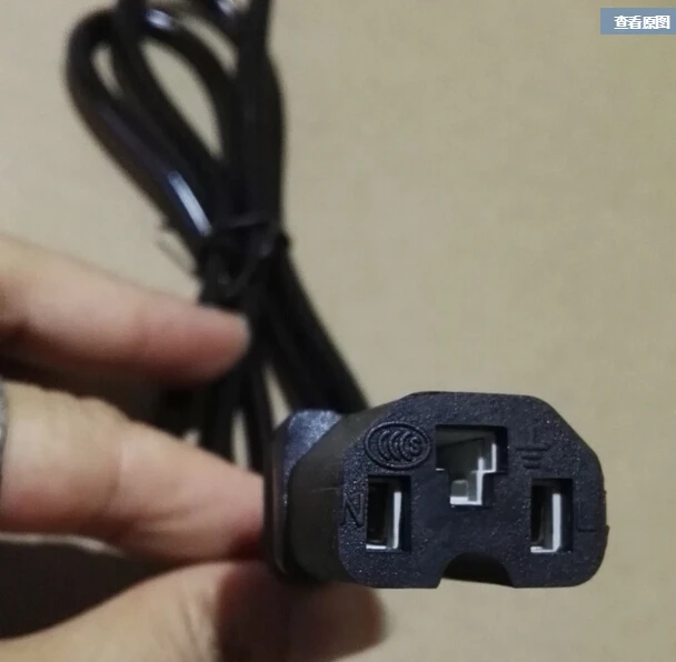 2pcs 3prong Square Plug Dc Power Charger Plug Cable Connector For