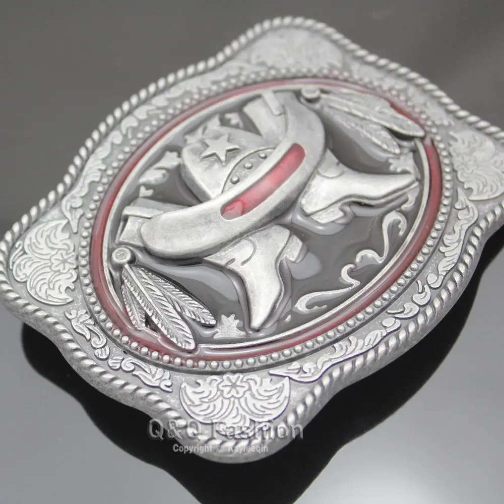 Ковбойская шляпа Stetson сапоги перьевая парча Западная Посеребренная Пряжка для