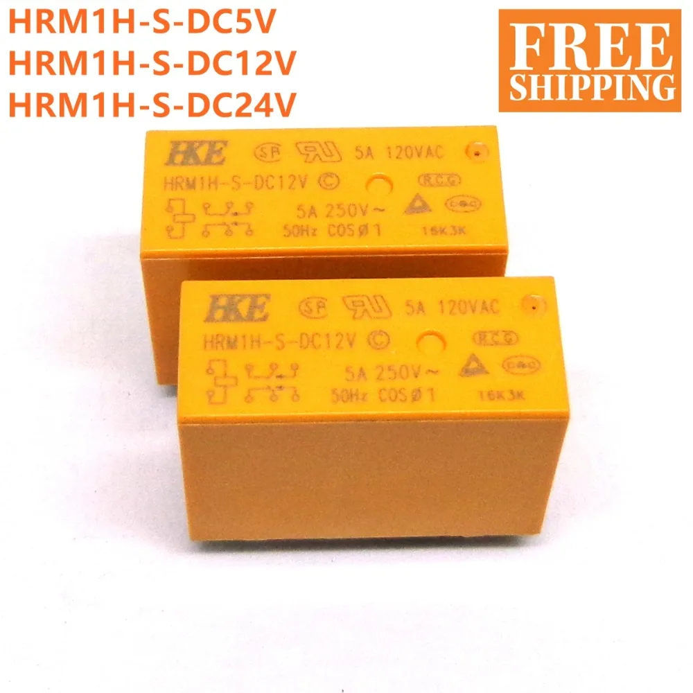 

10PCS HKE RELAY HRM1H-S- DC5V DC12V DC24V -C 5A 8PIN Brand new and original relay