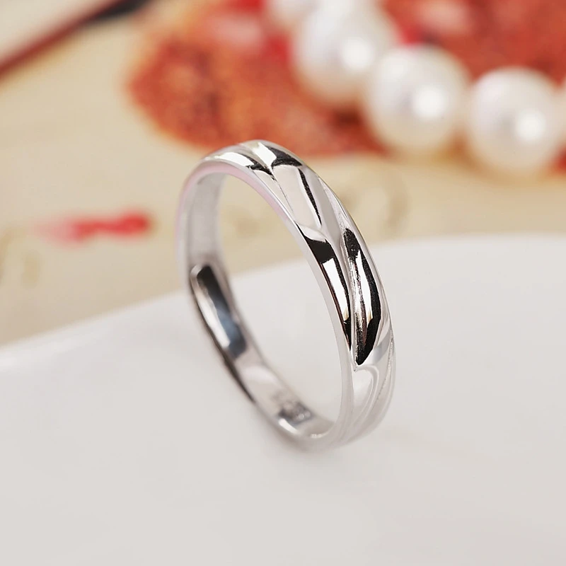 Real Genuine Silver 925 Rings for Women Classic 925 Sterling Silver Engagement Couple Ring Wedding Jewelry joyas de plata 925
