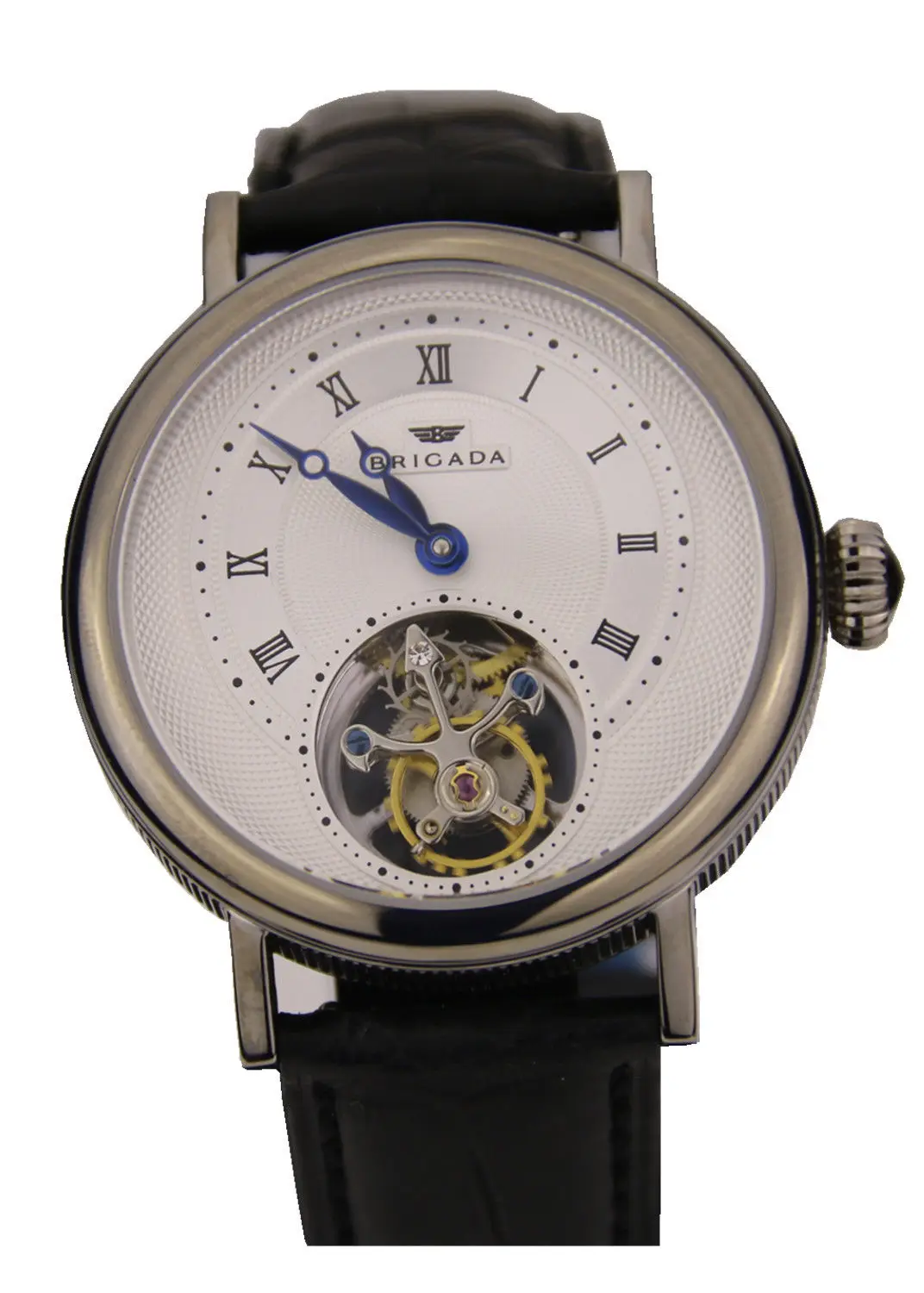 

Seagull Movement Tourbillon Mens Wrist Watch Crocodile HandWinding Luxury Dress