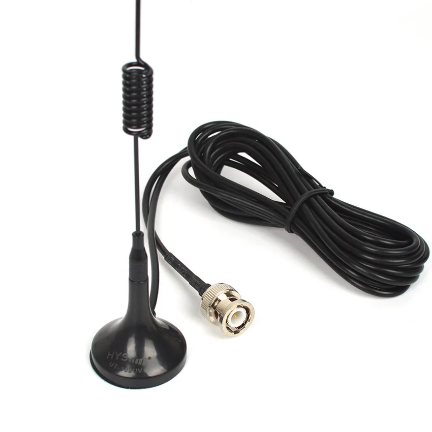 10 шт. HYS UT 102UV двухканальные рации BNC телевизионные антенны Dual Band VHF/UHF 144/430 МГц Ham