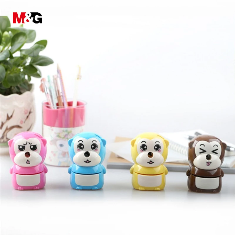 

M&G quality cute monkey shape mechanical pencil sharpener for school supplies kawaii kid gift pencil sharpener office stationery
