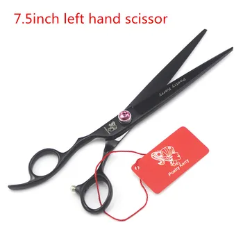 

7.5 inch Black Left handed High Quality JP440C Dog Grooming Scissors /Shear with Case