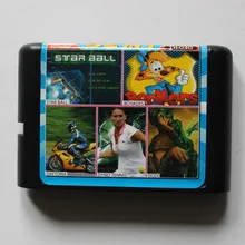 Звездный шар/Bonkers/Daytona/Dyno Tennis/OOZE 16 бит MD игровая карта для sega 16bit игровой плеер