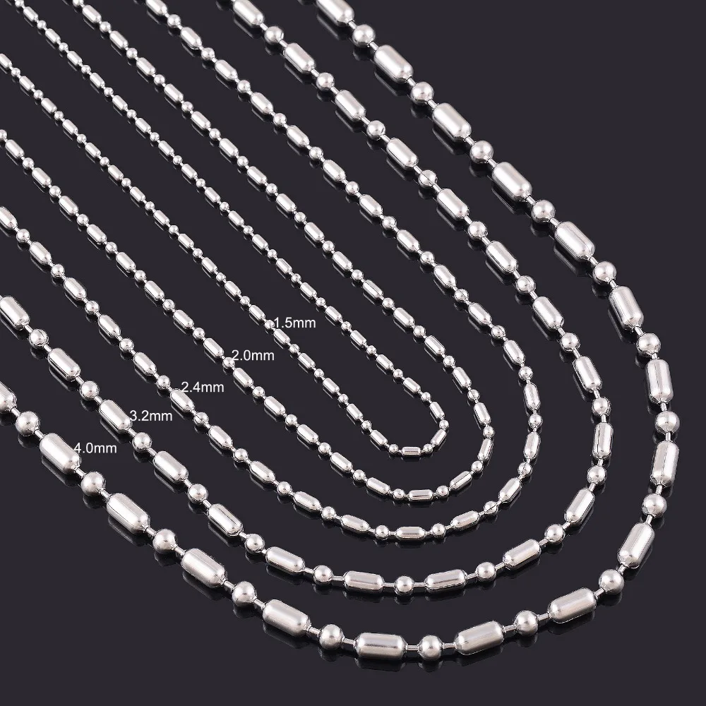 

Never Fade Stainless Steel Rolo Chain Necklace For Glass Floating Memory Charm Locket Pendant Waterproof Match Chain Wholesale