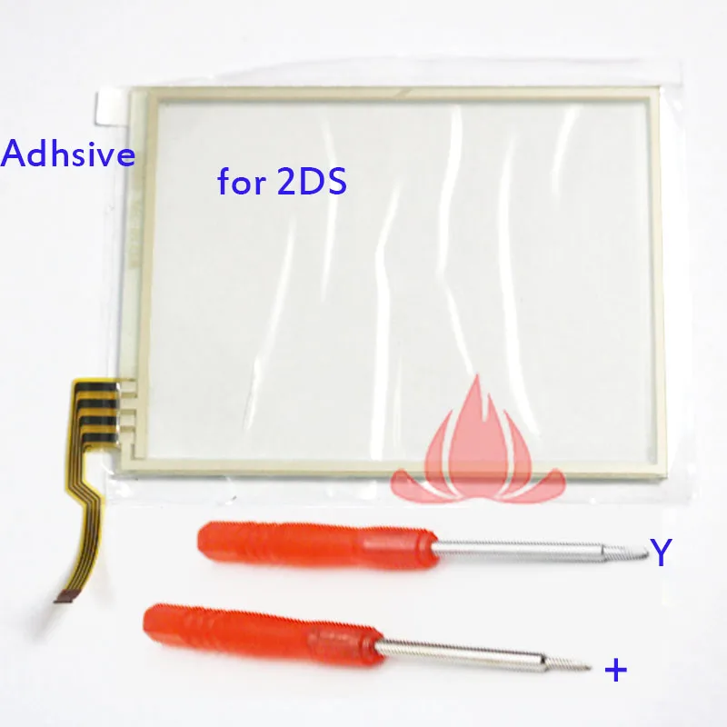

2pcs Touch Screen Glass Digitizer Lens Replacement for Nintendo 2DS W Adhesive Screwdriver