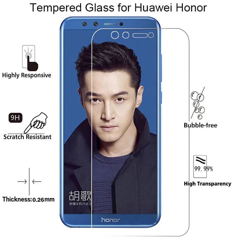 Прозрачное стекло для экрана Huawei Honor 7 закаленное V8 8 Pro 7S 10 Lite V9 Play View 9 | Мобильные
