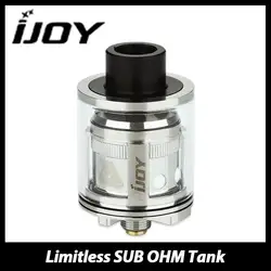 100% оригинал IJOY безграничны sub Ом танк электронной сигареты распылитель с 0.3ohm/0.6ohm чип катушки 2 мл Ёмкость топ заполнения картомайзер VAPE