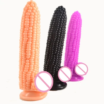 FAAK Big dildo suction cup fake penis corn dick sex toys for women particle surface vagina stimulate beads anal dildo sex shop 1