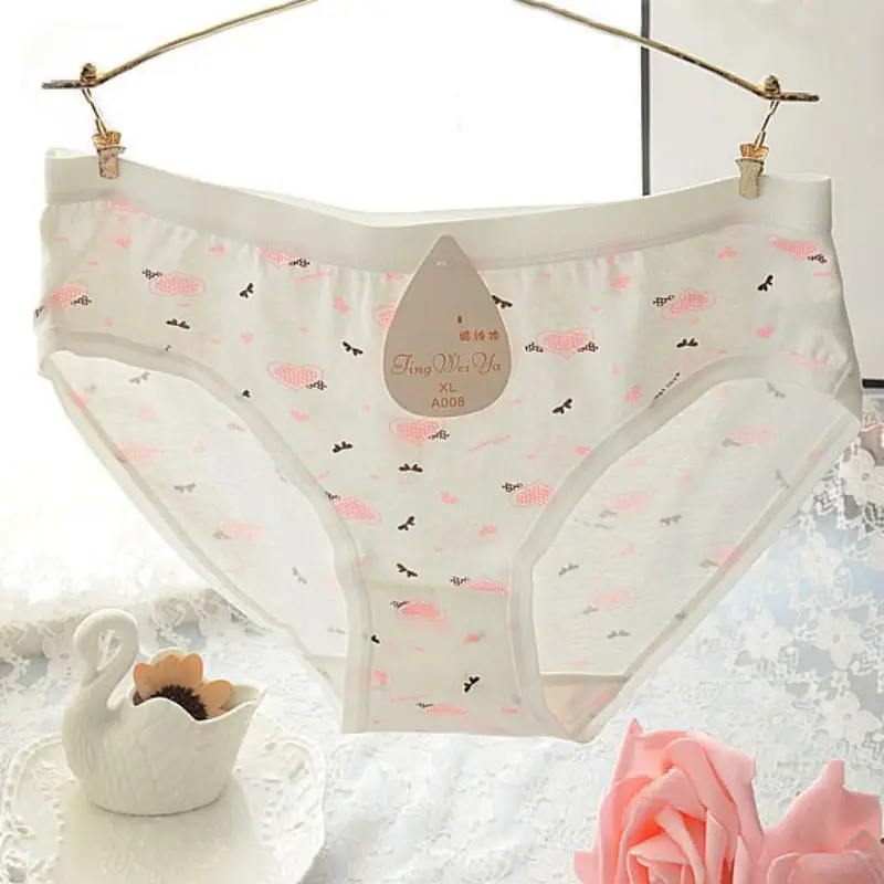 Buy Korean Women Girls Cute Cotton Underwear Printed