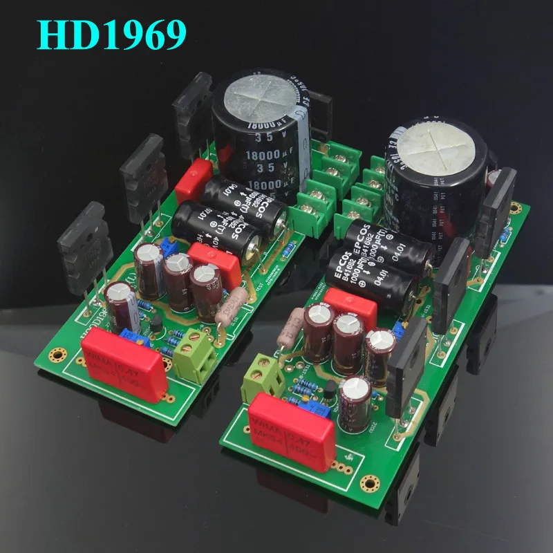 Ламповый усилитель капот 1969 класс звуковой платы 2SC5200 25Wx2 HD1969 с электронная