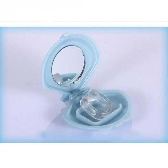 Silicone Anti Snoring Sleep Aids Stop Snore Nose Vents Snore Reducing Relief Device Snoring Nose Clip with Case SDFA88