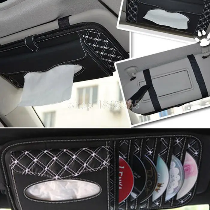 Buy Brand Car Organizer Cd Bag Car Storage Sun Visor