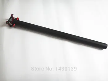 

New red Mountain bicycle matt 3K full carbon seatposts Road carbon bike seatpost use for Folding bike long 34.9*580mm Free ship