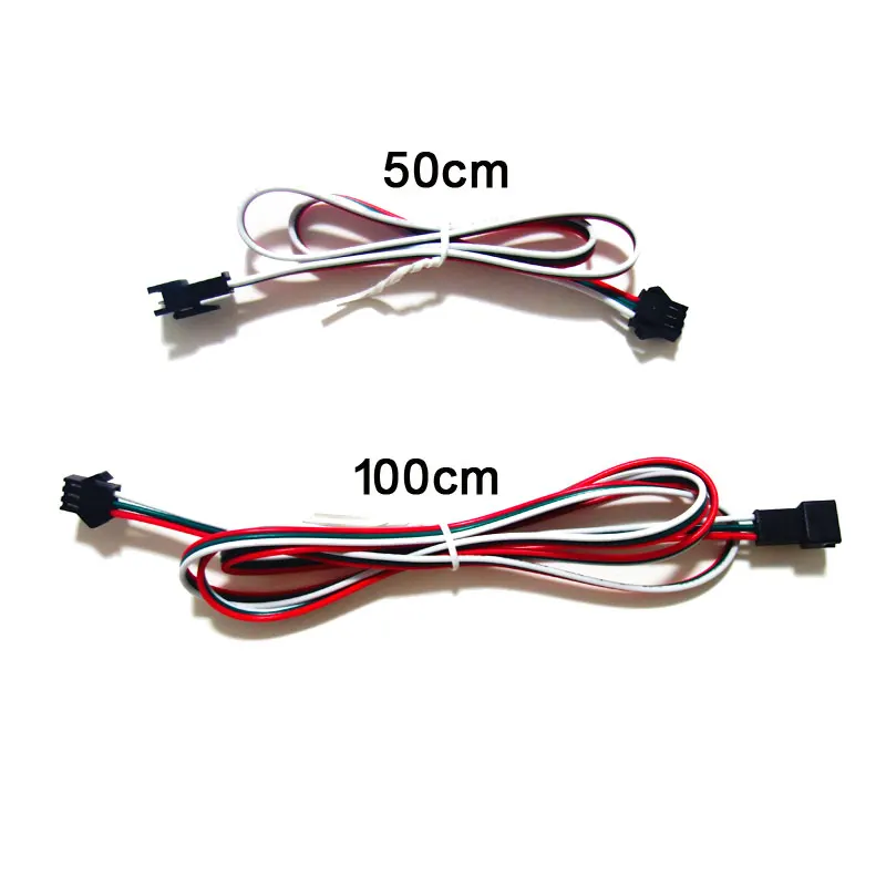 100 см 200 500 3Pin 4Pin кабель удлинитель для 22AWG JST SM провод Папа мама соединительный с