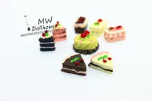 Free Shipping 1set 8pcs cake Baby room bathroom scene Dollhouse Miniature 1 12 Scale Classic Toys