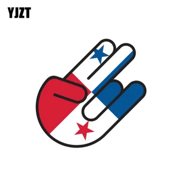 

YJZT 9.2CM*13.9CM Panama Flag Car Sticker Shocker Personality Motorcycle Reflective Decal 6-0974
