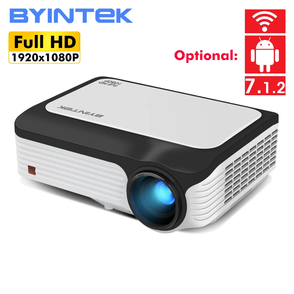 BYINTEK M1080 الذكية (2 GB + 16 GB) الروبوت WIFI كامل HD 1080 P المحمولة LED جهاز عرض صغير 1920x1080 LCD الفيديو ل فون الهاتف الذكي BYINTEK M1080 الذكية (2 GB + 16 GB) الروبوت WIFI كامل HD 1080 P المحمولة LED جهاز عرض صغير 1920x1080 LCD الفيديو ل فون الهاتف الذكي