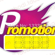 10 шт. 15x13 см POP Реклама Бумага цена товара взрыв OEM ярлыке промо-английский фиолетовый "Акция"