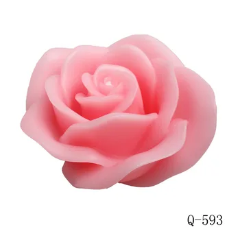 

Q-593 big rose candle mold soap mold 3D foodgrade silicon mold