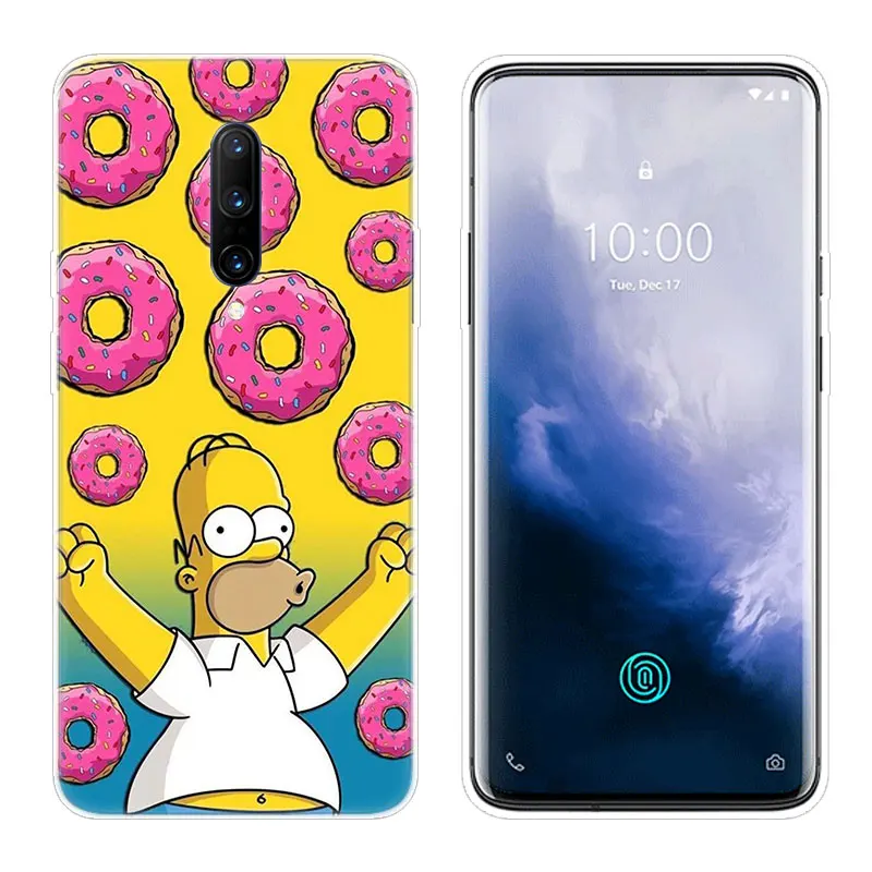 Модный прозрачный силиконовый чехол Simpsons для OnePlus 7 Pro мягкий телефона из ТПУ 6 6T 5 5T