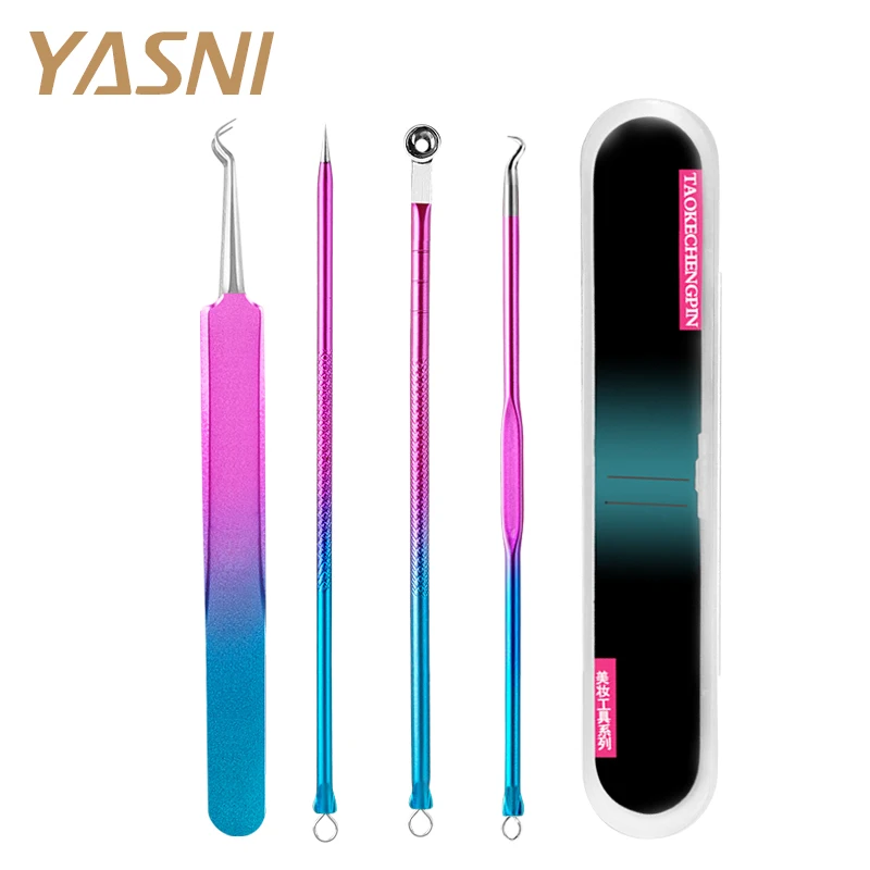 Jual 4 Pcs Jerawat Penjepit Comedo Mesin Set Penghapusan Jerawat Jarum Komedo Remover Hitam Kepala Extractor Komedo Alat dengan Case FS92 Online 4 Pcs Jerawat Penjepit Comedo Mesin Set Penghapusan Jerawat Jarum Komedo Remover Hitam Kepala Extractor Komedo Alat dengan Case FS92