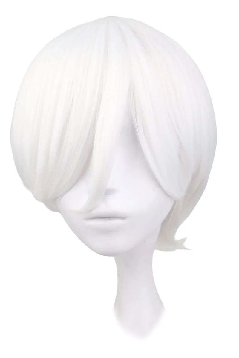 perruque blanche courte