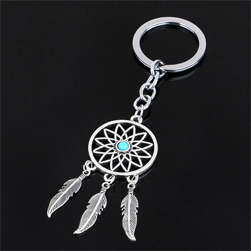 Dream Catcher Feather Tassels Tone Key Chain 2017 New 1Pcs Hot Sale