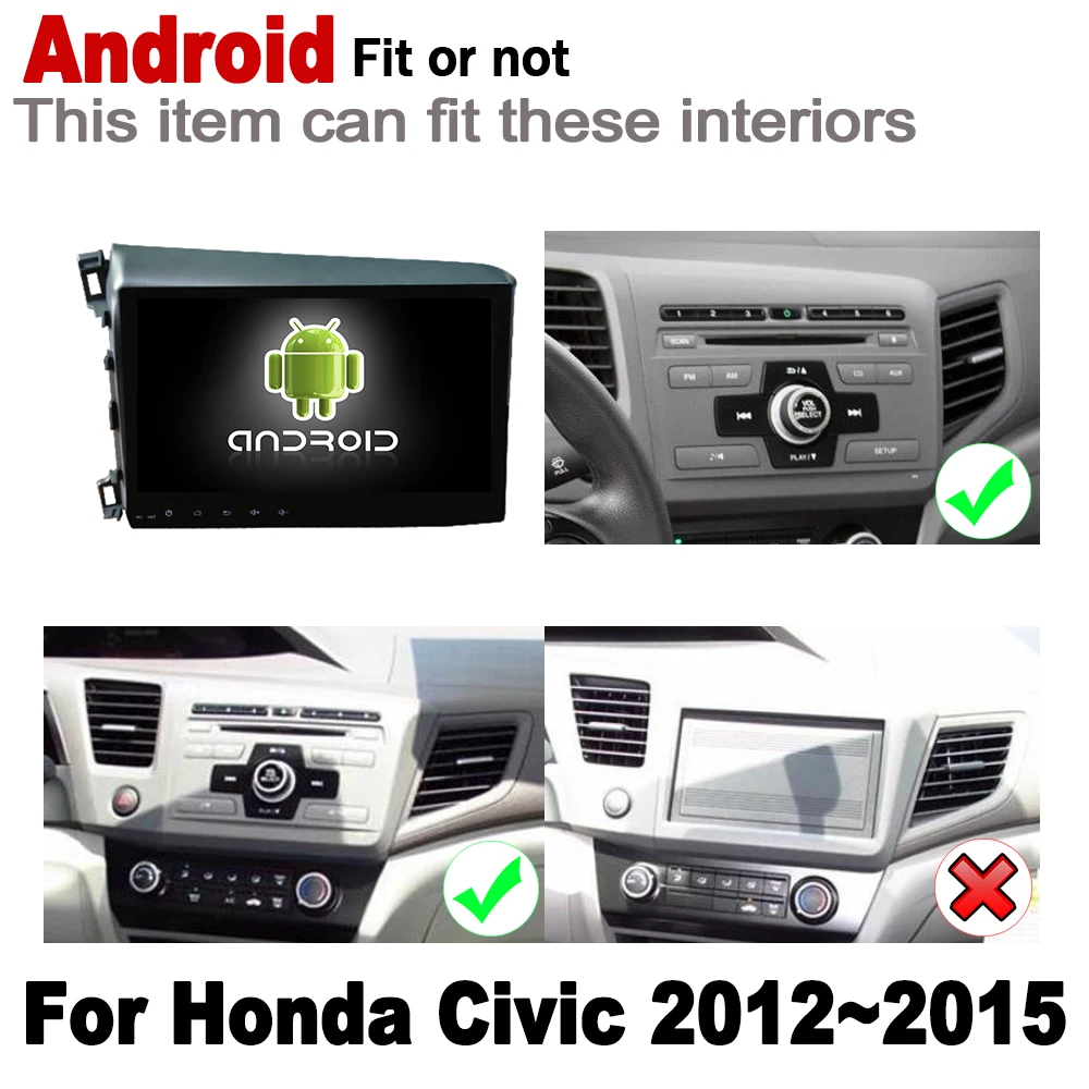 Best ZaiXi HD IPS Screen Android Car GPS For Honda Civic 2012~2015 Navi Map 2 DIN multimedia player DSP Stereo radio WiFi system 1