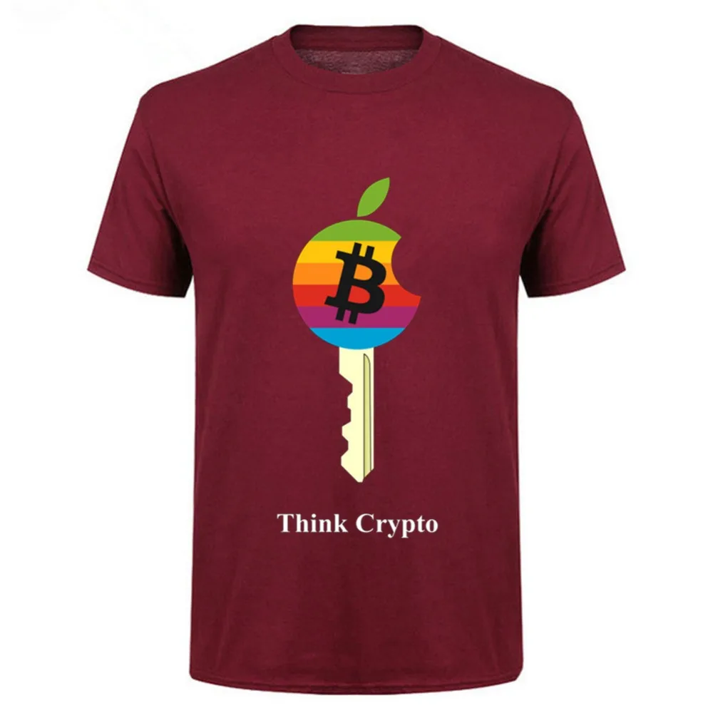 T Shirt Think Crypto Bitcoin Cryptocurrency T-Shirt Cool Round Neck Short Sleeve Tee Plus Size 3xl Men's Tee Shirt 100% Cotton T Shirt Think Crypto Bitcoin Cryptocurrency T-Shirt Cool Round Neck Short Sleeve Tee Plus Size 3xl Men's Tee Shirt 100% Cotton