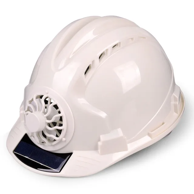 Solar Power Fan Helmet Outdoor Working 