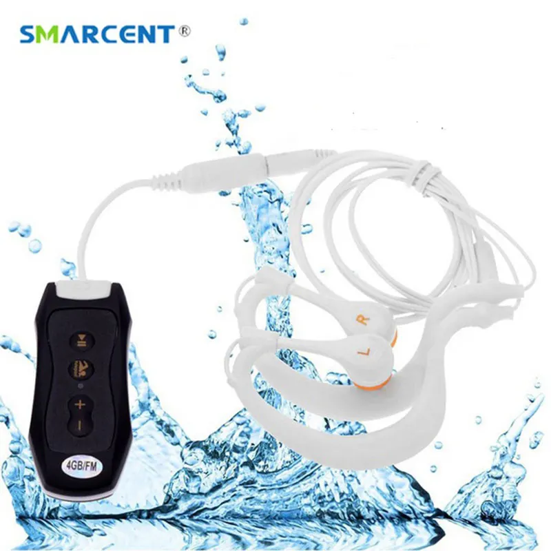 

8GB 4GB IPX8 Sports Waterproof Mp3 Player Earphone Mp3 for Swimming Surfing Underwater Surf Scuba Diving with FM Clip Mp3 Music