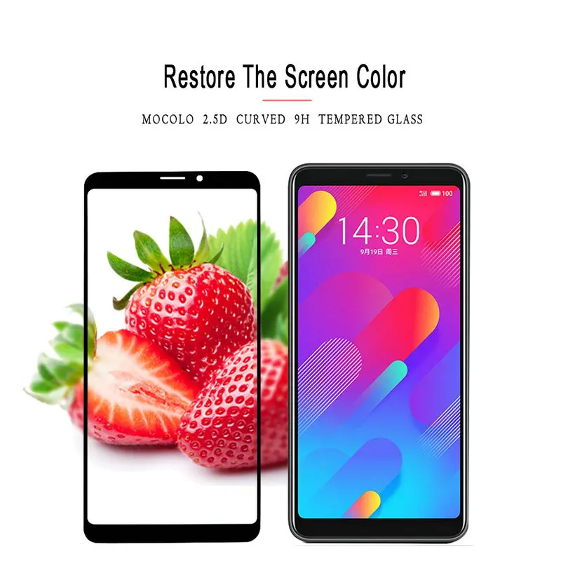 Для Meizu M8 Lite 9H полное клеевое покрытие закаленное стекло Защита экрана для M816H M813H
