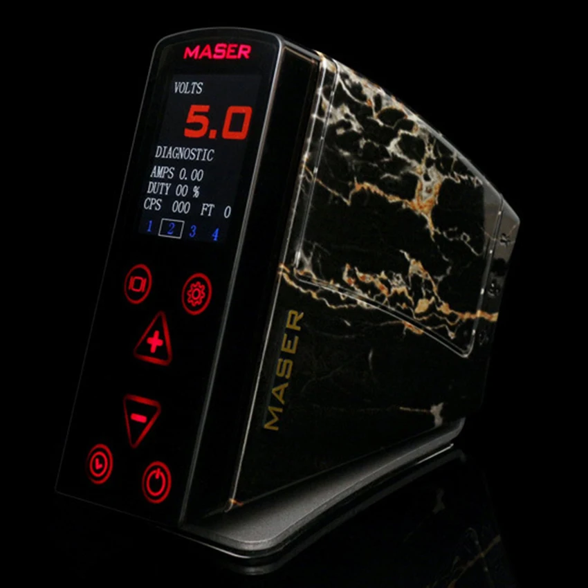 

Top Quality LCD Screen Flatbed Button Dual MASER Tattoo Power Supply 2015 New Pro fuentes de alimentacion tattoo Equipment