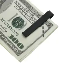 Металлический зажим для денег из нержавеющей стали, зажим для воротника, длинный карман, держатель для бумаги, держатель для кредитных карт, портфель для денег