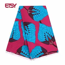 Полиэстер воск печатает ткань Анкара Африканский воск печать ткань воск высокого качества 6 ярдов африканская ткань для вечерние платья FP6118