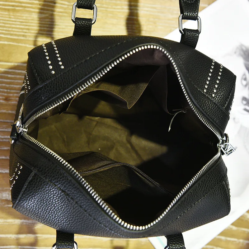 Сумка женская кожаная винтажная с заклепками|designer women bag|women bagwomen bags designer |